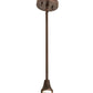 Meyda Lighting Terra Verde 5" Mahogany Bronze Mini Pendant Light With Honeydew Green Shade Glass