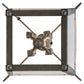 Meyda Lighting Tessa 28" 8-Light French Bronze Pendant Light With Clear Seeded Shade Glass