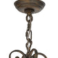 Meyda Lighting Tessa 28" 8-Light French Bronze Pendant Light With Clear Seeded Shade Glass