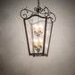 Meyda Lighting Tessa 28" 8-Light Petzite Pendant Light With Clear Seeded Shade Glass