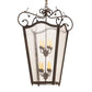 Meyda Lighting Tessa 28" 8-Light Petzite Pendant Light With Clear Seeded Shade Glass