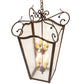 Meyda Lighting Tessa 28" 8-Light Petzite Pendant Light With Clear Seeded Shade Glass