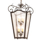 Meyda Lighting Tessa 28" 8-Light Petzite Pendant Light With Clear Seeded Shade Glass