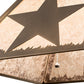 Meyda Lighting Texas Star 22" 2-Light Antique Copper Pendant Light With Silver Mica Shade Glass