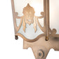 Meyda Lighting Theatre Mask 12" Antique Copper Wall Sconce With Frosted Clear Shade Glass