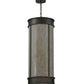 Meyda Lighting Theodora 16" 8-Light French Bronze Pendant Light With Fleshtone Idalight Shade