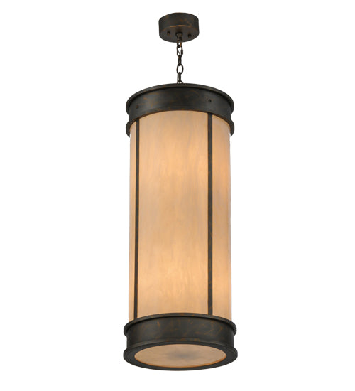 Meyda Lighting Theodora 16" 8-Light French Bronze Pendant Light With Fleshtone Idalight Shade