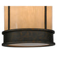 Meyda Lighting Theodora 16" 8-Light French Bronze Pendant Light With Fleshtone Idalight Shade
