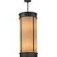 Meyda Lighting Theodora 16" 8-Light French Bronze Pendant Light With Fleshtone Idalight Shade