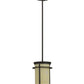 Meyda Lighting Theron 37" Oil Rubbed Bronze Mini Pendant Light With Sahara Taupe Idalight Shade