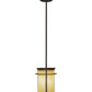Meyda Lighting Theron 37" Oil Rubbed Bronze Mini Pendant Light With Sahara Taupe Idalight Shade