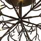 Meyda Lighting Thicket 108" 88-Light Solar Black Chandelier