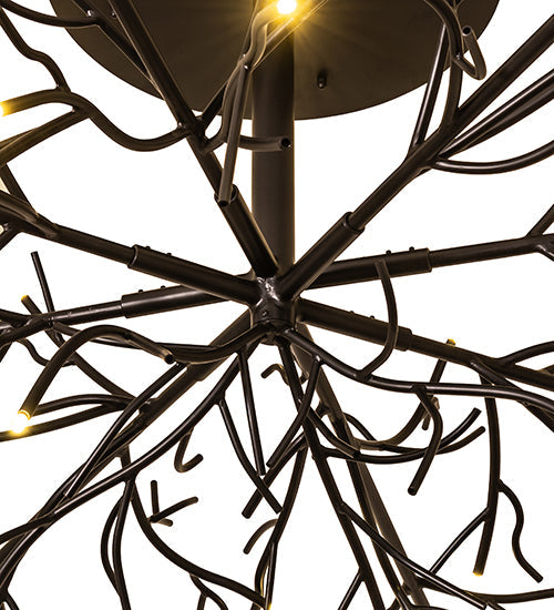 Meyda Lighting Thicket 108" 88-Light Solar Black Chandelier