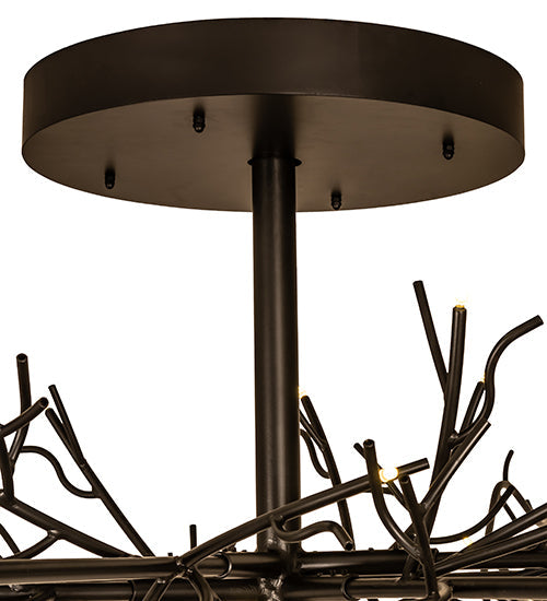 Meyda Lighting Thicket 108" 88-Light Solar Black Chandelier
