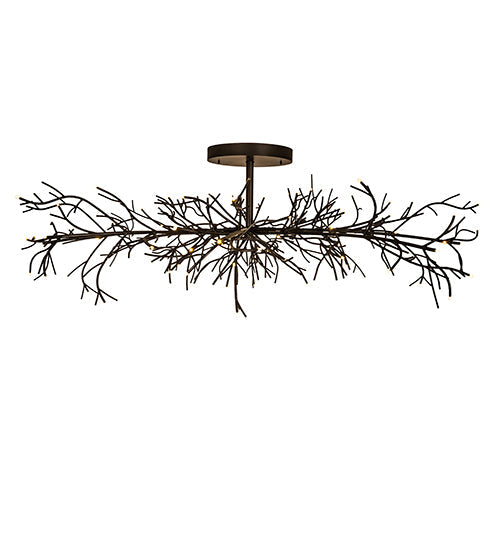 Meyda Lighting Thicket 108" 88-Light Solar Black Chandelier