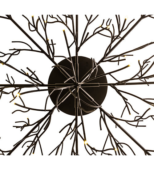 Meyda Lighting Thicket 108" 88-Light Solar Black Chandelier