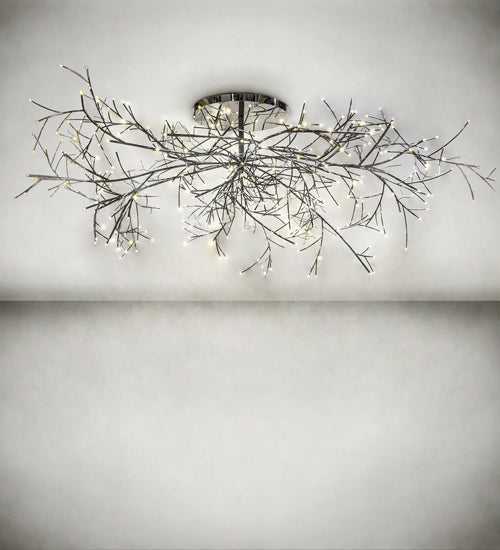 Meyda Lighting Thicket 180" Polished Stainless Steel Chandelier