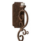 Meyda Lighting Thierry 6" Antique Rust Wall Sconce With Etched White Opal Shade Glass