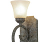 Meyda Lighting Thierry 6" Ash Wall Sconce With Frosted Shade Glass