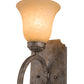 Meyda Lighting Thierry 6" Corinth Wall Sconce With Beige Scavo Art Shade Glass