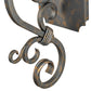 Meyda Lighting Thierry 6" French Bronze Wall Sconce With Etched White Opal Shade Glass