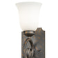 Meyda Lighting Thierry 6" French Bronze Wall Sconce With Etched White Opal Shade Glass