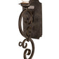 Meyda Lighting Thierry 6" Golden Bronze Wall Sconce With Beige Scavo Shade Glass