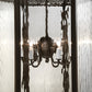 Meyda Lighting Thornhedge 24" 6-Light Craftsman Brown Pendant Light With Clear Art Shade Glass