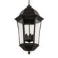 Meyda Lighting Tiamo 27" 6-Light Textured Black Lantern Pendant Light With Rainstone Idalight Shade