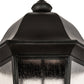 Meyda Lighting Tiamo 27" 6-Light Textured Black Lantern Pendant Light With Rainstone Idalight Shade
