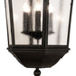 Meyda Lighting Tiamo 27" 6-Light Textured Black Lantern Pendant Light With Rainstone Idalight Shade