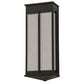 Meyda Lighting Ticino 11" 4-Light Timeless Bronze Linne Wall Sconce With Beige Papyrus Hopsack Fabric Shade