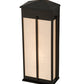Meyda Lighting Ticino 11" 4-Light Timeless Bronze Linne Wall Sconce With Beige Papyrus Hopsack Fabric Shade