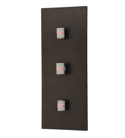 Meyda Lighting Ticino 11" 4-Light Timeless Bronze Linne Wall Sconce With Beige Papyrus Hopsack Fabric Shade