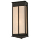 Meyda Lighting Ticino 11" 4-Light Timeless Bronze Linne Wall Sconce With Beige Papyrus Hopsack Fabric Shade