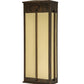 Meyda Lighting Ticino 18" 6-Light Delmonico Bronze Wall Sconce With Provostone Idalight Shade Glass