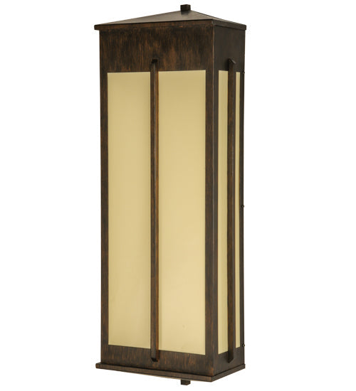 Meyda Lighting Ticino 18" 6-Light Delmonico Bronze Wall Sconce With Provostone Idalight Shade Glass