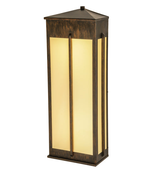 Meyda Lighting Ticino 18" 6-Light Delmonico Bronze Wall Sconce With Provostone Idalight Shade Glass