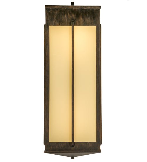 Meyda Lighting Ticino 18" 6-Light Delmonico Bronze Wall Sconce With Provostone Idalight Shade Glass