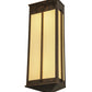Meyda Lighting Ticino 18" 6-Light Delmonico Bronze Wall Sconce With Provostone Idalight Shade Glass