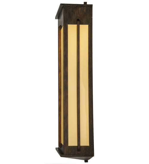 Meyda Lighting Ticino 18" 6-Light Delmonico Bronze Wall Sconce With Provostone Idalight Shade Glass