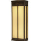 Meyda Lighting Ticino 18" 6-Light Delmonico Bronze Wall Sconce With Provostone Idalight Shade Glass