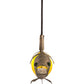 Meyda Lighting Tiervis 12" Corinth Island Pendant Light With Amber Shade Glass