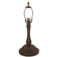 Meyda Lighting Tiffany Bell 22" Mahogany Bronze Table Lamp With Multi-Colored Shade Glass