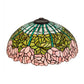 Meyda Lighting Tiffany Cabbage Rose 16" Multi-Color Shade Glass