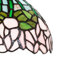 Meyda Lighting Tiffany Cabbage Rose 22" 3-Light Mahogany Bronze Wall Sconce With Multi-Colored Shade Glass