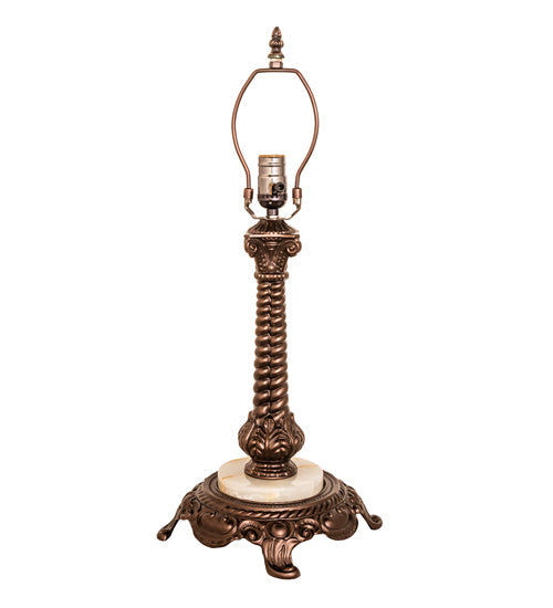 Meyda Lighting Tiffany Cabbage Rose 23" Mahogany Bronze Table Lamp With Multi-Colored Stained Shade Glass