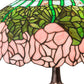 Meyda Lighting Tiffany Cabbage Rose 26" 3-Light Mahogany Bronze Table Lamp With Multi-Colored Shade Glass