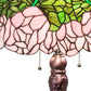 Meyda Lighting Tiffany Cabbage Rose 31" 3-Light Mahogany Bronze Table Lamp With Multi-Colored Shade Glass