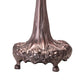 Meyda Lighting Tiffany Cabbage Rose 31" 3-Light Mahogany Bronze Table Lamp With Multi-Colored Shade Glass